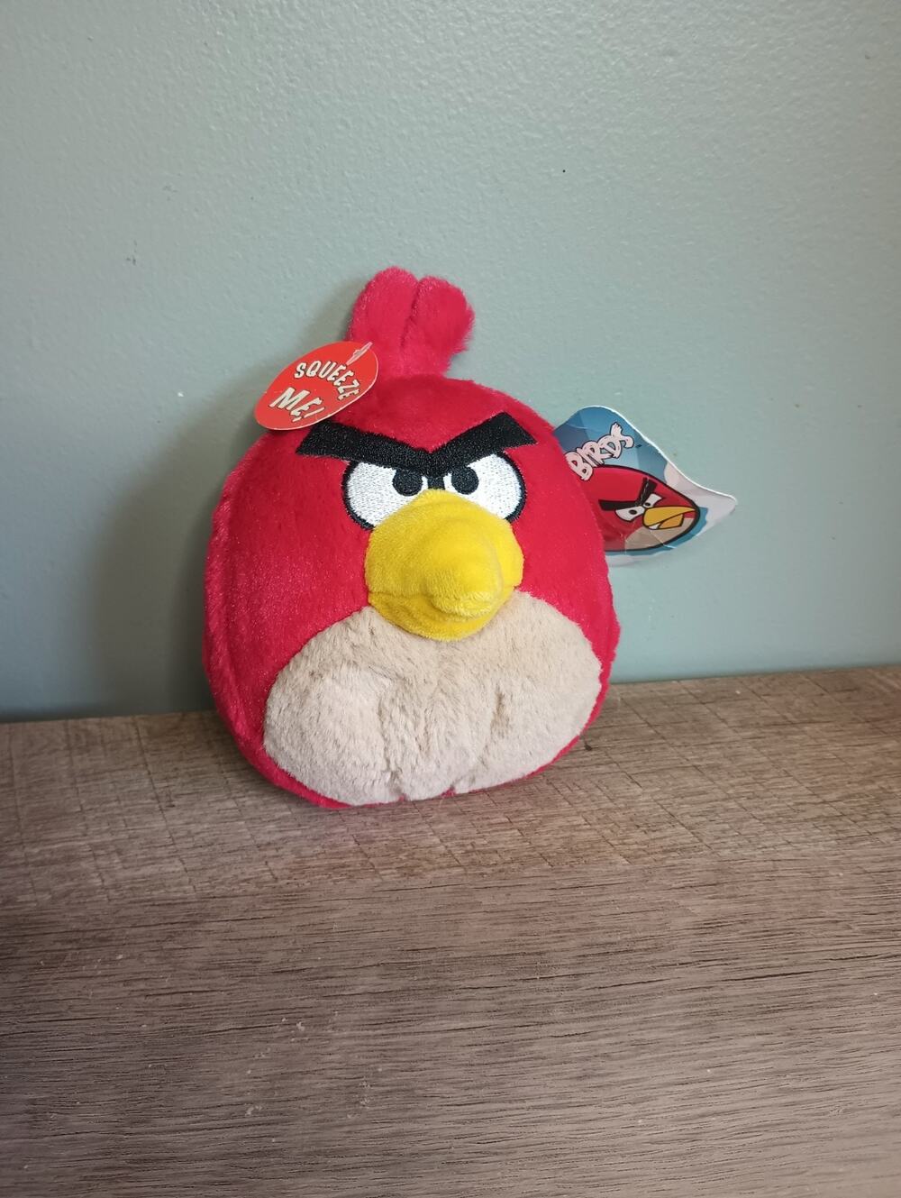 Commonwealth Angry Birds 6 Inch Plush Red Bird Toy "No Sound"